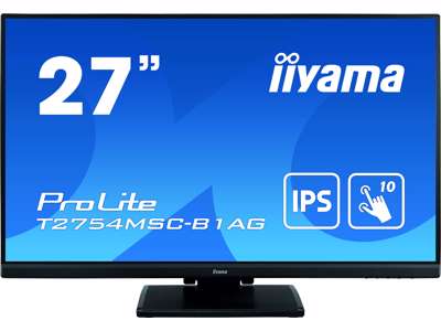 iiyama ProLite T2754MSC-B1AG computerskærm 68,6 cm (27") 1920 x 1080 pixel Fuld HD LED Berøringsskærm Multibruger Sort