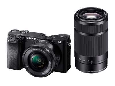 Sony α 6100 + 16-50mm + 55-210mm MILC 24,2 MP CMOS 6000 x 40000 pixel Sort