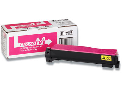 Toner, TK-560M, Magenta-rød, 10.000 sider, Kyocera 