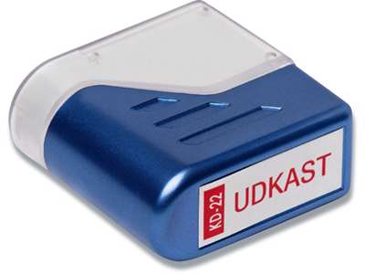 Stempel, ''Udkast'', Rød, Fast farvepude, Deskmate 