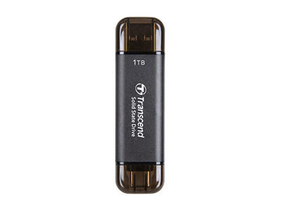 Transcend ESD310C Thunderbolt-teknologi 512 GB USB Type-A til USB Type-C USB 3.2 Gen 2x2 Sort