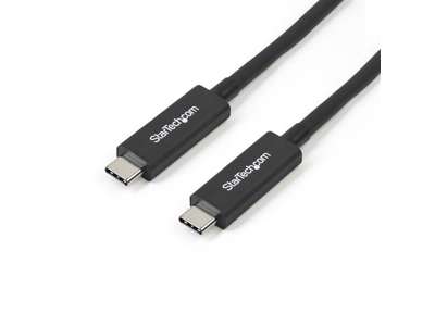 StarTech.com TBLT3MM1MA Thunderbolt kabel 1 m 40 Gbit/sek. Sort