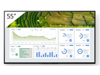 Sony FW-55BZ30L skilte display Digital fladpaneldisplay 139,7 cm (55") LCD Wi-Fi 440 cd/m² 4K Ultra HD Sort Android 24/7