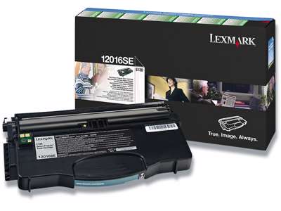 Toner, 12016SE, Black-sort, 2.000 sider, Lexmark 