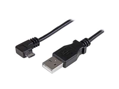 StarTech.com USBAUB1MRA USB-kabel USB 2.0 1 m USB A Micro-USB B Sort