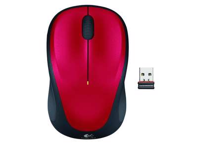 Logitech M235 Wireless Mouse, Red