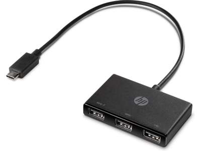 HP Concentrador USB-C a USB-A USB 3.2 Gen 1 (3.1 Gen 1) Type-C Sort