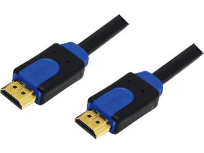 LogiLink CHB1102 HDMI-kabel 2 m HDMI Type A (Standard) Sort, Blå