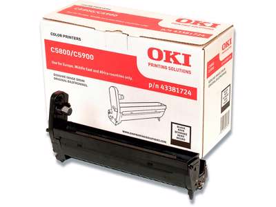 Toner, C5800-C5900-5550, Black-sort, 5.000 sider, OKI 43324424