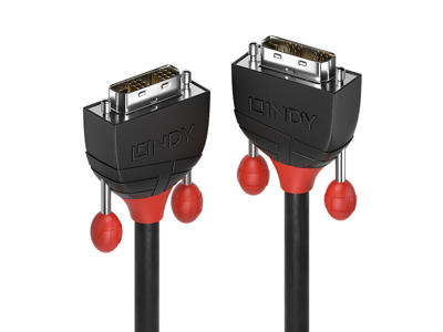 Lindy 36255 DVI kabel 1 m DVI-D Sort