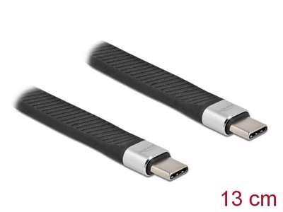 DeLOCK 86939 USB-kabel USB 3.2 Gen 2 (3.1 Gen 2) 0,13 m USB C Sort