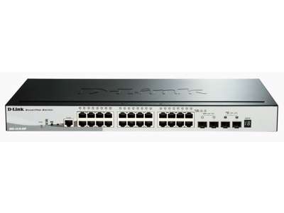 D-Link DGS-1510-28P netværksswitch Administreret L3 Gigabit Ethernet (10/100/1000) Strøm over Ethernet (PoE) Sort