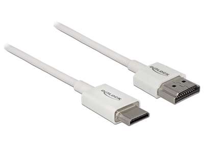 DeLOCK 85141 HDMI-kabel 0,5 m HDMI Type A (Standard) HDMI Type C (Mini) Hvid