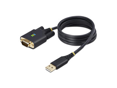 StarTech.com 1P3FFCB-USB-SERIAL serielkabel Sort 1 m USB Type-A RS-232