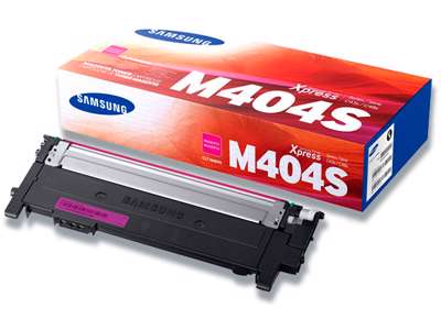 Toner, CLT-M404S, Magenta-rød, 1.000 sider, Samsung 404S