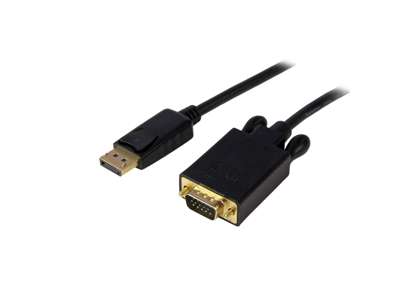 StarTech.com DP2VGAMM6B videokabel adapter 1,8 m DisplayPort VGA (D-Sub) Sort