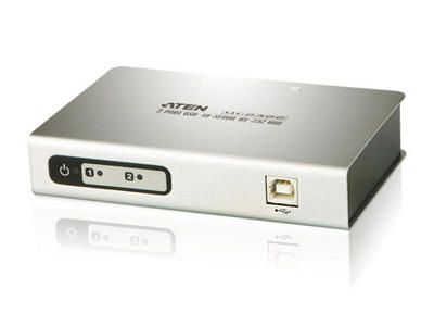 ATEN UC2322 dockingstation USB 2.0 Type-B Sølv