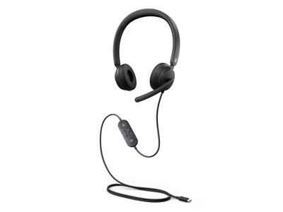 Microsoft Modern USB-C Headset Ledningsført Kontor/Callcenter USB Type-C Sort