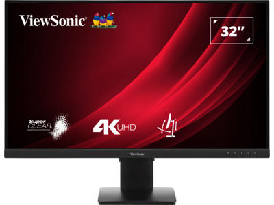 Viewsonic VG3208-4K computerskærm 81,3 cm (32") 3840 x 2160 pixel 4K Ultra HD LED Sort