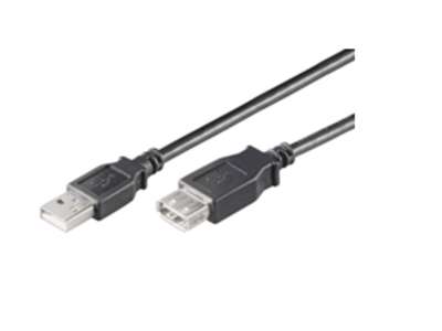 Microconnect USBAAF3B USB-kabel USB 2.0 3 m USB A Sort