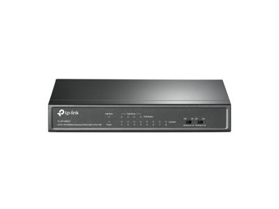 TP-Link TL-SF1008LP netværksswitch Ikke administreret Fast Ethernet (10/100) Strøm over Ethernet (PoE) Sort