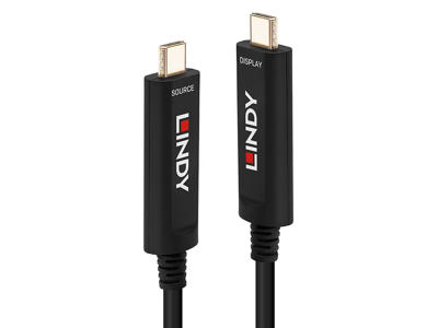 Lindy 38503 USB-kabel 15 m USB C Sort