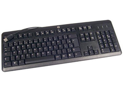 HP 672647-143 tastatur Kontor USB Tyrkisk Sort