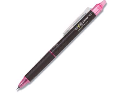 Rollerball gelpen, 0.5 mm, 0.25 mm, Pink, Pilot FriXion Point Clicker BLRT-FRP-5-P