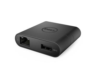 DELL DA200 Ledningsført USB 3.2 Gen 1 (3.1 Gen 1) Type-C Sort