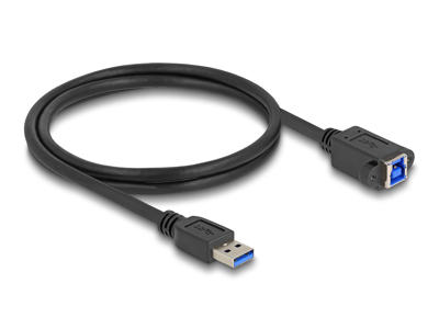 DeLOCK 80485 USB-kabel USB 3.2 Gen 1 (3.1 Gen 1) 1 m USB A USB B Sort