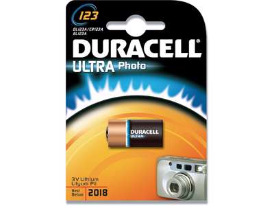 Batteri, CR17345, 3 V, 1 stk, Duracell Ultra Photo