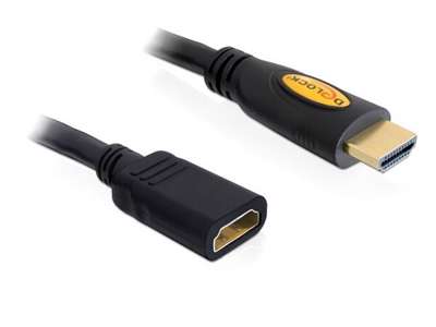 DeLOCK 5m HDMI HDMI-kabel HDMI Type A (Standard) Sort