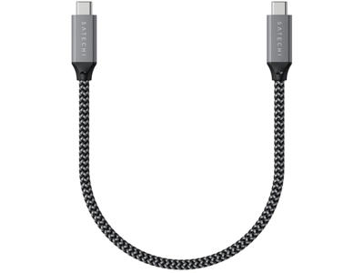 Satechi ST-U4C25M USB-kabel USB4 Gen 3x2 0,25 m USB C Sort, Grå