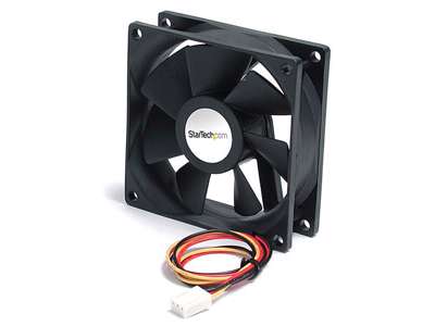 StarTech.com FAN9X25TX3L Computerkølesystem Computerkabinet Ventilator 9,2 cm Sort