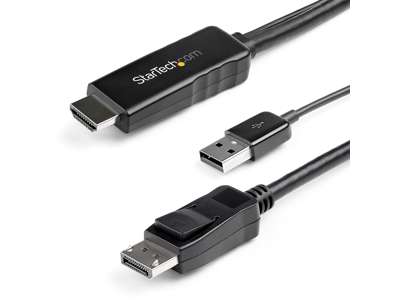 StarTech.com HD2DPMM2M videokabel adapter 2 m HDMI Type A (Standard) DisplayPort Sort