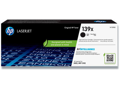 Toner, 139X, Black-sort, 4.000 sider, HP W1390X