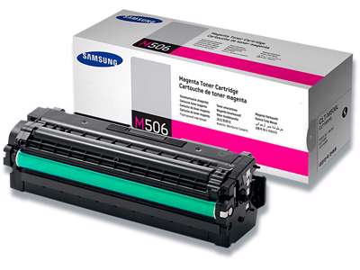 Toner, CLT-M506L, Magenta-rød, 3.500 sider, Samsung 506L