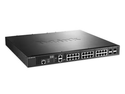 D-Link DXS-3400-24TC netværksswitch Administreret L3 Gigabit Ethernet (10/100/1000) 1U Sort