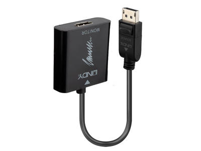 Lindy 41068 videokabel adapter 1,5 m DisplayPort HDMI Type A (Standard) Sort