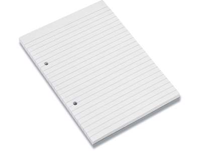 Papirblok, Linjeret, Toplimet, A5, 5 blokke, Bantex Note Pad 