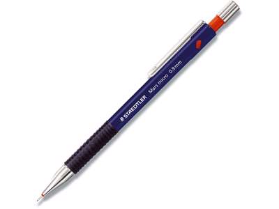 Stiftblyant, 0.9 mm, Pen: Lilla-Sort, Med gummigreb, Staedtler Mars Micro 775 09