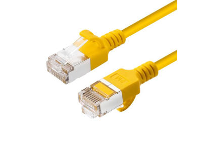 Microconnect V-FTP6A005Y-SLIM netværkskabel Gul 0,5 m Cat6a U/FTP (STP)