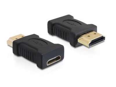 DeLOCK 65262 kabel kønsskifter 19 pin HDMI - A 19 pin HDMI - C Sort