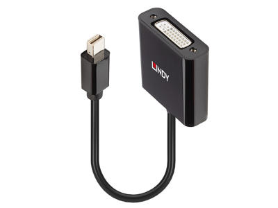 Lindy 41736 kabel kønsskifter Mini DisplayPort DVI-D Sort