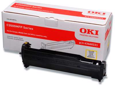 Tromle, C3520MFP/3530MFP, Yellow-gul, 15.000 sider, OKI 