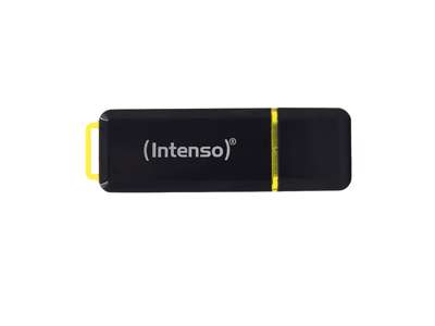 Intenso High Speed Line USB-nøgle 64 GB USB Type-A 3.2 Gen 1 (3.1 Gen 1) Sort, Gul