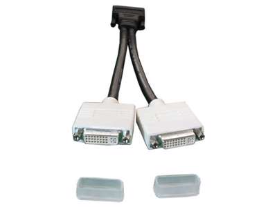 DELL Dual DVI DVI kabel 2 x DVI Sort