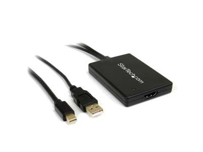 StarTech.com MDP2HDMIUSBA videokabel adapter 0,68 m HDMI + USB Mini DisplayPort Hvid