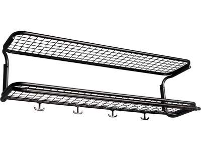 Hattehylde, Classic, L=1100 mm sort/sort dobbel usamlet, Essem Design DK