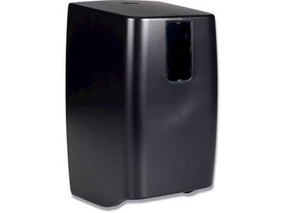 Toiletpapirdispenser, Til 2 ruller, Udvendig oprulning, Sort, Abena Classic Recycled System